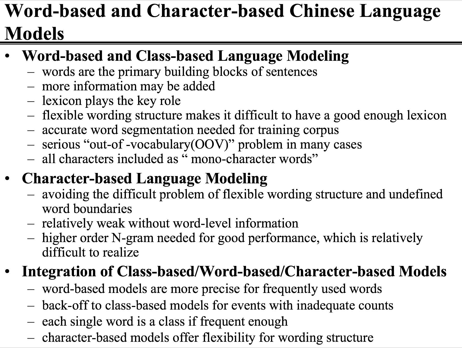 Language Modeling